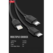 USB cable XO micro USB (NB103) Bell 1m черный