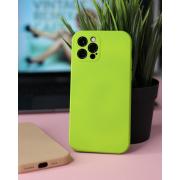 Силиконовый чехол SOFT Silicone Case для iPhone 12 Pro Max (без лого) салатовый