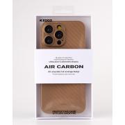 Карбоновый чехол K-DOO Air Carbon (UltraSlim 0.45mm) для iPhone 14 золотой