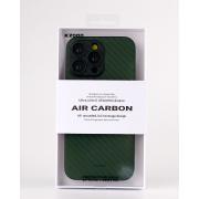 Карбоновый чехол K-DOO Air Carbon (UltraSlim 0.45mm) для iPhone 14 Plus темно-зеленый