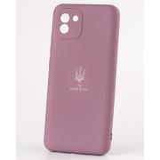 Силиконовый чехол SOFT Silicone Case для Samsung A03 (ТРИЗУБ) лаванда