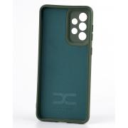 Силиконовый чехол SOFT Silicone Case для Samsung A33 5G (ТРИЗУБ) темно-зеленый