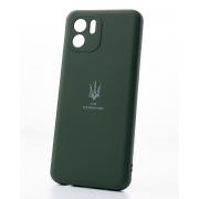 Силиконовый чехол SOFT Silicone Case для Xiaomi Redmi 9A/9i Sport/9a Sport (ТРИЗУБ) темно-зеленый