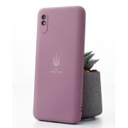 Силиконовый чехол Original pack SOFT для iPhone 12 Pro Max (ТРИЗУБ) фиалковый