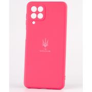 Силиконовый чехол SOFT Silicone Case для Samsung M53 5G (ТРИЗУБ) малиновый