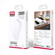 АКБ PowerBank XO PR183 (20000 mAh) белый