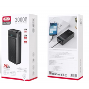 АКБ PowerBank XO PR201 (30000 mAh) QC22.5W/PD65W/Digital Display черный