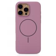 Силиконовый чехол Slim Ring Soft с поддержкой MagSafe для iPhone 16 Pro lavander