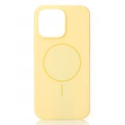 Чохол Beats Silicone Case with MagSafe для iPhone 15 Pro (sunglow, мікрофібра)