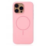 Силиконовый чехол Slim Ring Soft с поддержкой MagSafe для iPhone 16 Pro Max pink
