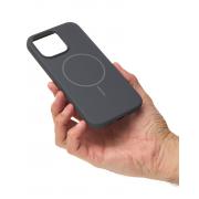 Силиконовый чехол Slim Ring Soft с поддержкой MagSafe для iPhone 14 Pro Max stone gray