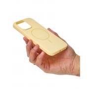 Силиконовый чехол Slim Ring Soft с поддержкой MagSafe для iPhone 14 Pro Max sunglow