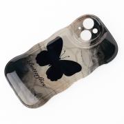 Чехол BUTTERFLY для iPhone 15 черный