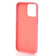 Силиконовый чехол Lux Colors с поддержкой MagSafe для iPhone 15 Pro Max Pink