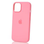 Силиконовый чехол Lux Colors с поддержкой MagSafe для iPhone 15 Pink