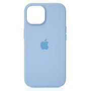 Силиконовый чехол Lux Colors с поддержкой MagSafe для iPhone 15 Light Blue