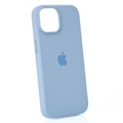 Силиконовый чехол Lux Colors с поддержкой MagSafe для iPhone 15 Light Blue