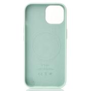Силиконовый чехол Lux Colors с поддержкой MagSafe для iPhone 15 Soft Mint