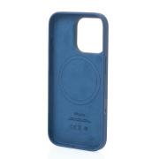Силиконовый чехол Lux Colors с поддержкой MagSafe для iPhone 16 Pro (AI) Denim