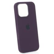 Силиконовый чехол Lux Colors с поддержкой MagSafe для iPhone 16 Pro (AI) Plum