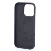 Силиконовый чехол Lux Colors с поддержкой MagSafe для iPhone 16 Pro (AI) Black
