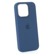 Силиконовый чехол Lux Colors с поддержкой MagSafe для iPhone 16 Pro (AI) Denim