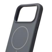 Силиконовый чехол Slim Ring Soft с поддержкой MagSafe для iPhone 17 Pro Max stone gray