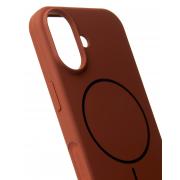Силиконовый чехол Slim Ring Soft с поддержкой MagSafe для iPhone 17 brown