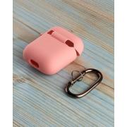 Чехол для Airpods 1/2 SOFT+Fiber розовый