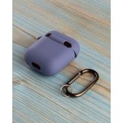 Чехол для Airpods 1/2 SOFT+Fiber grey lavender