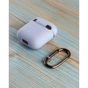 Чехол для Airpods 1/2 SOFT+Fiber голубой