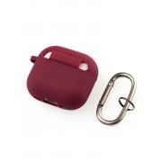 Чехол для Airpods 4 SOFT+Fiber rose red