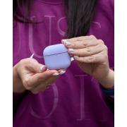 Чехол для Airpods 4 SOFT+Fiber ligth purple
