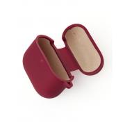 Чехол для Airpods 4 SOFT+Fiber rose red