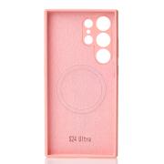 Силиконовый чехол Slim Ring Soft с поддержкой MagSafe для Samsung S24 Ultra pink
