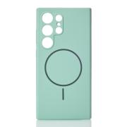 Силиконовый чехол Slim Ring Soft с поддержкой MagSafe для Samsung S24 Ultra succulent