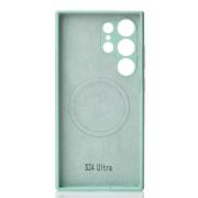 Силиконовый чехол Slim Ring Soft с поддержкой MagSafe для Samsung S24 Ultra succulent