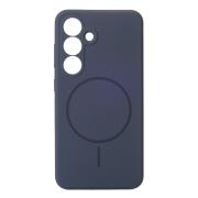 Силиконовый чехол Slim Ring Soft с поддержкой MagSafe для Samsung S25 dark blue