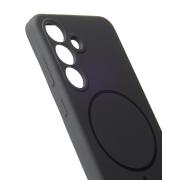 Силиконовый чехол Slim Ring Soft с поддержкой MagSafe для Samsung S25 stone gray