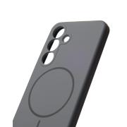 Силиконовый чехол Slim Ring Soft с поддержкой MagSafe для Samsung S25 stone gray