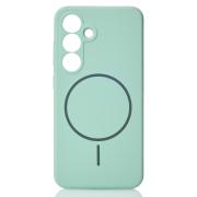 Силиконовый чехол Slim Ring Soft с поддержкой MagSafe для Samsung S25 succulent