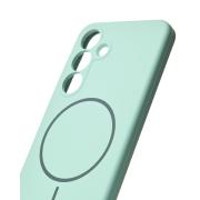 Силиконовый чехол Slim Ring Soft с поддержкой MagSafe для Samsung S25 succulent