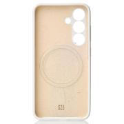 Силиконовый чехол Slim Ring Soft с поддержкой MagSafe для Samsung S25 white