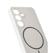 Силиконовый чехол Slim Ring Soft с поддержкой MagSafe для Samsung S25 white