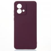 Силиконовый чехол SOFT Silicone Case для Motorola G84 (без лого) бордовый
