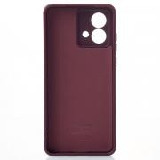 Силиконовый чехол SOFT Silicone Case для Motorola G84 (без лого) бордовый