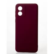 Силиконовый чехол SOFT Silicone Case для Motorola E13 (без лого) бордовый