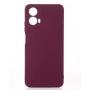 Силиконовый чехол SOFT Silicone Case для Motorola G34 (без лого) бордовый