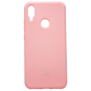 Силиконовый чехол SOFT Silicone Case для Realme 5 Pro (с логотипом) розовый
