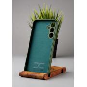 Силиконовый чехол Original pack SOFT для Samsung A54 5G (ТРИЗУБ) темно-зеленый